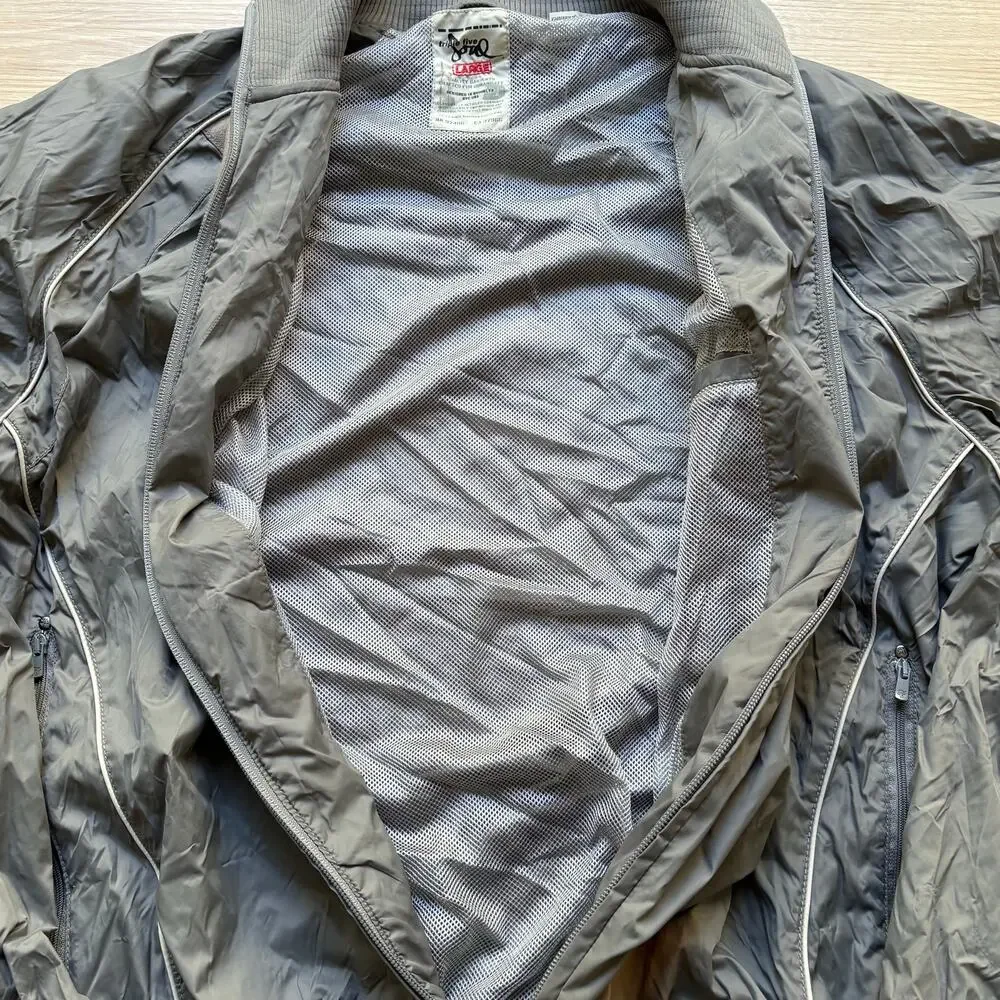 Vintage Triple 5 Soul Large Gray Full Zip Nylon Track Jacket Hip Hop Y2K - READ - Picture 5 of 7